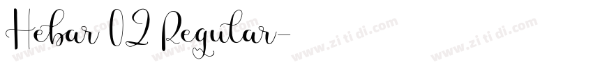 Hebar 02 Regular字体转换